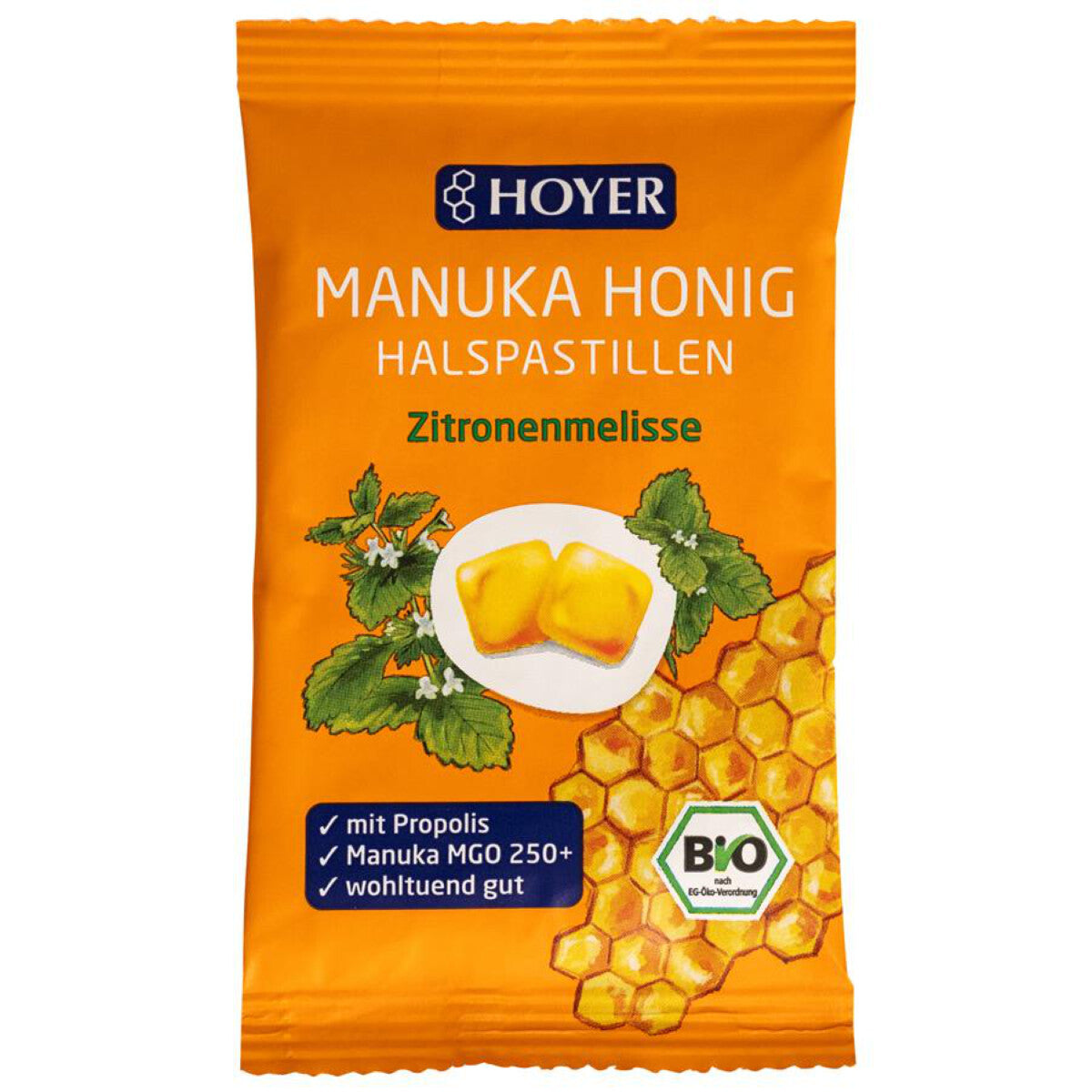 HOYER Manukapastillen Zitronenmel.-  30 g