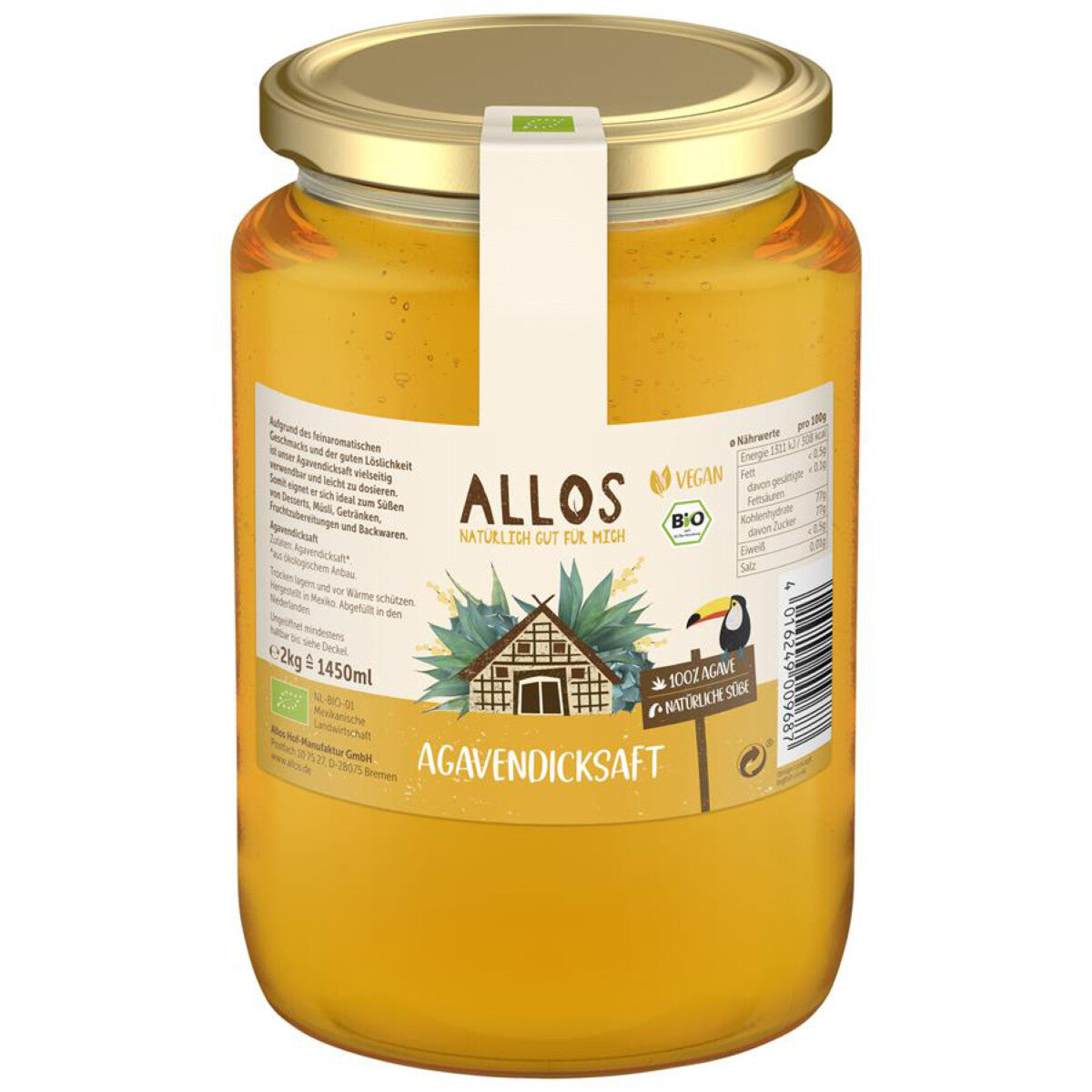 ALLOS Agavendicksaft- 2 kg