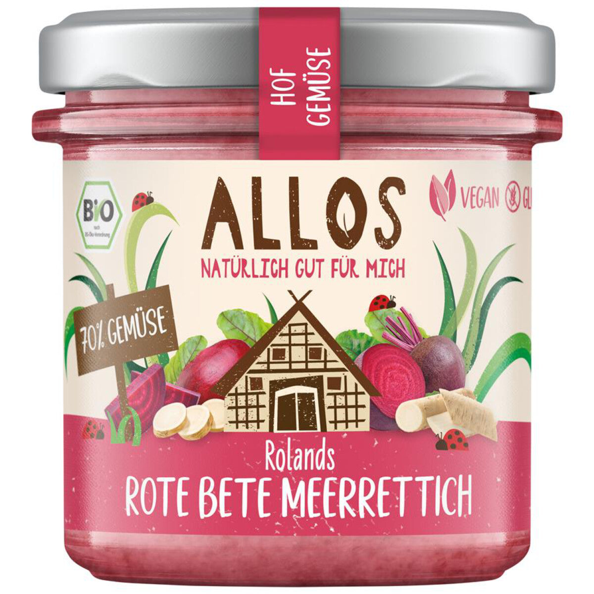 ALLOS Hof-Gemüse Roland's Rote Bete Meerettich - 135 g