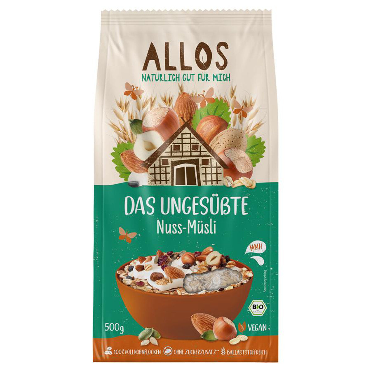 ALLOS Das ungesüßte Nuss-Müsli - 500 g