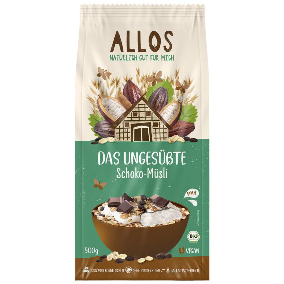 ALLOS Das ungesüßte Schoko-Müsli - 500g