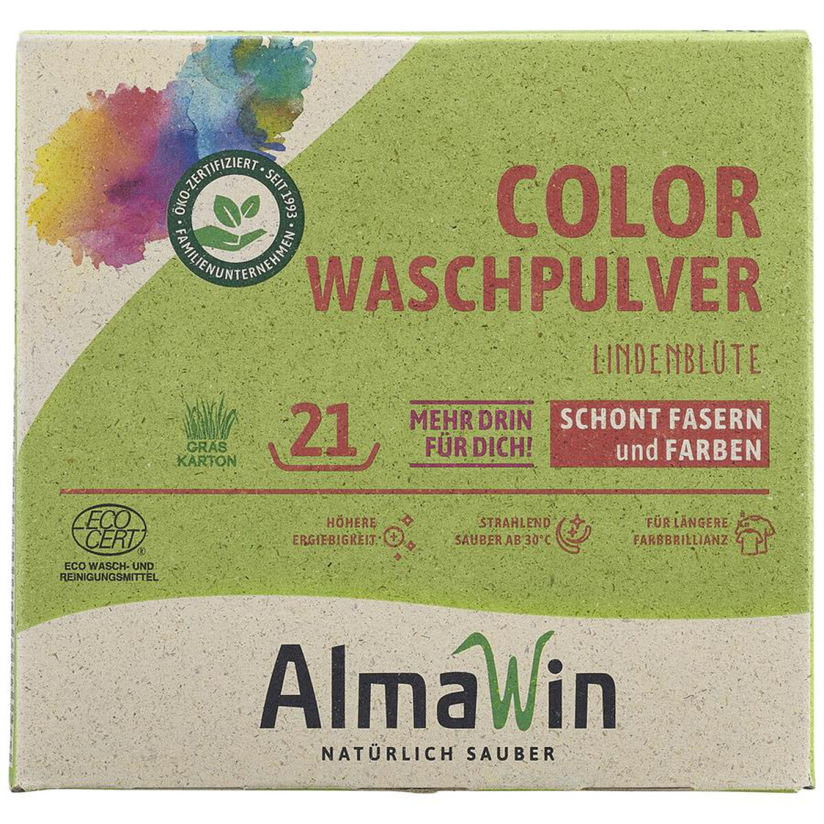 ALMAWIN Color Waschpulver Lindenblüte- 1 kg 