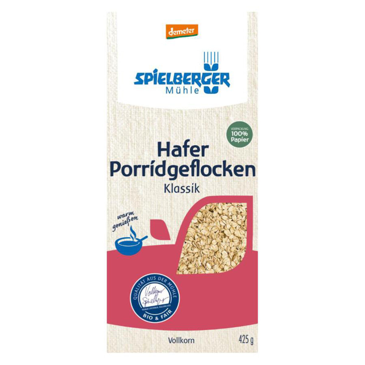 SPIELBERGER MÜHLE Hafer Porridgeflocken Klassik  - 425 g