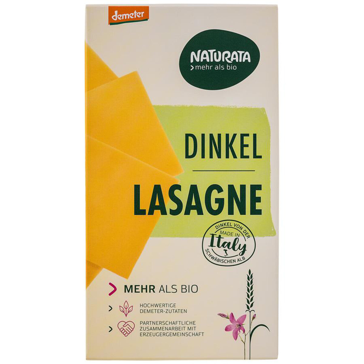 NATURATA Dinkel Lasagne hell - 250 g