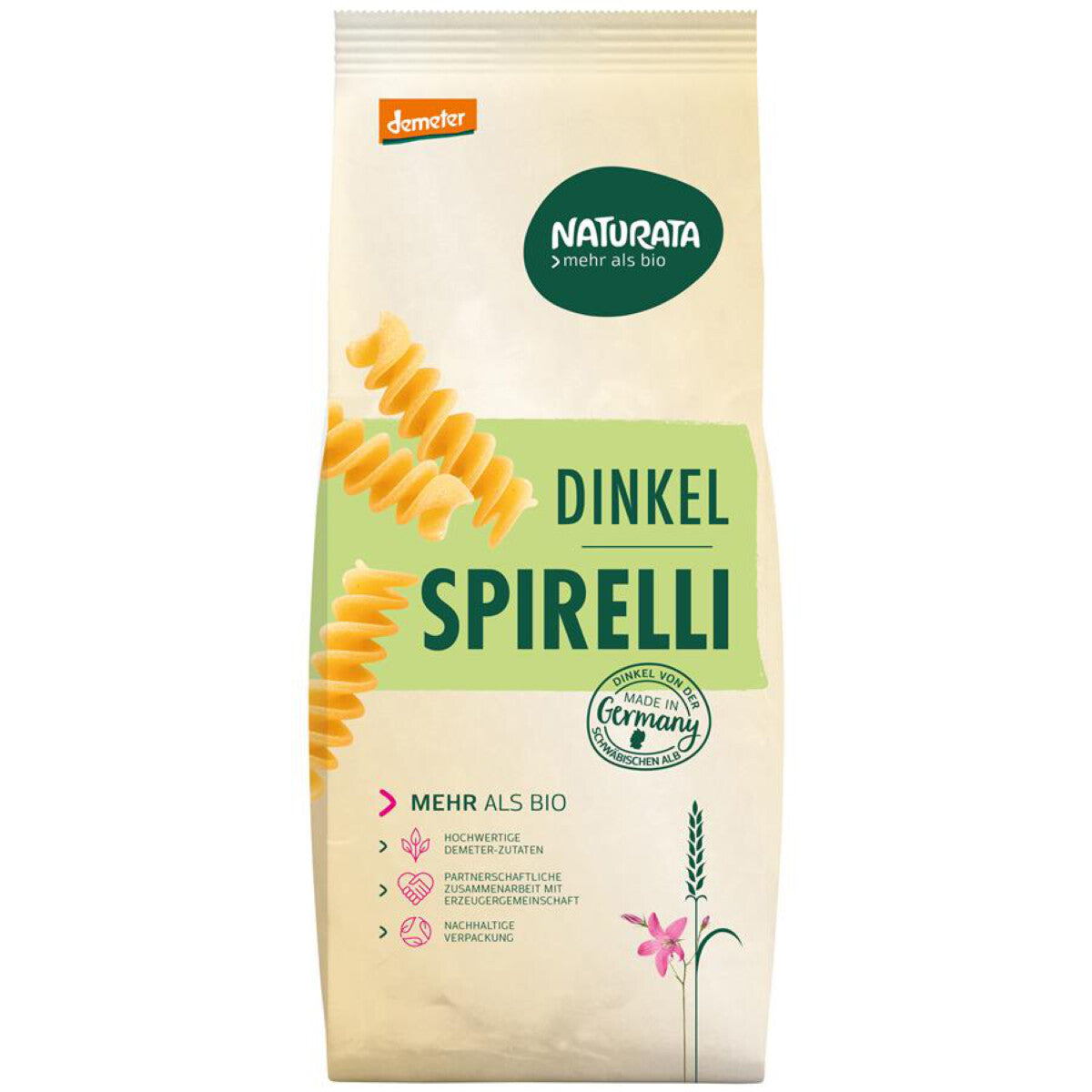 NATURATA Dinkel-Spirelli hell - 500 g