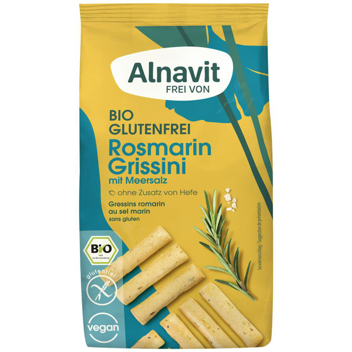 ALNAVIT Mini Grissini Rosmarin & Meersalz - 100 g