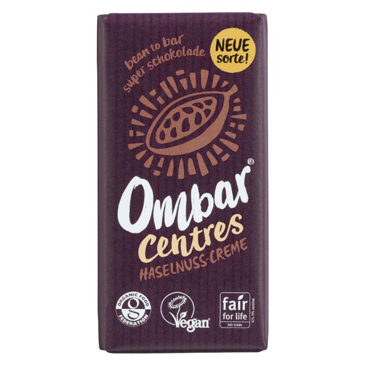 OMBAR SUPERFOOD CHOCOLATE
Centres Haselnuss Creme - 35 g