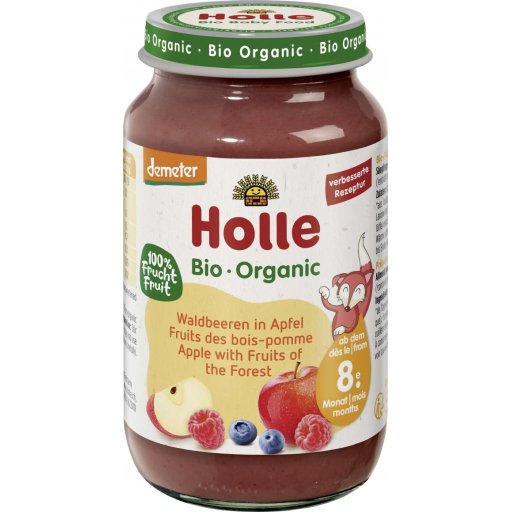 HOLLE Waldbeeren in Apfel - 220 g