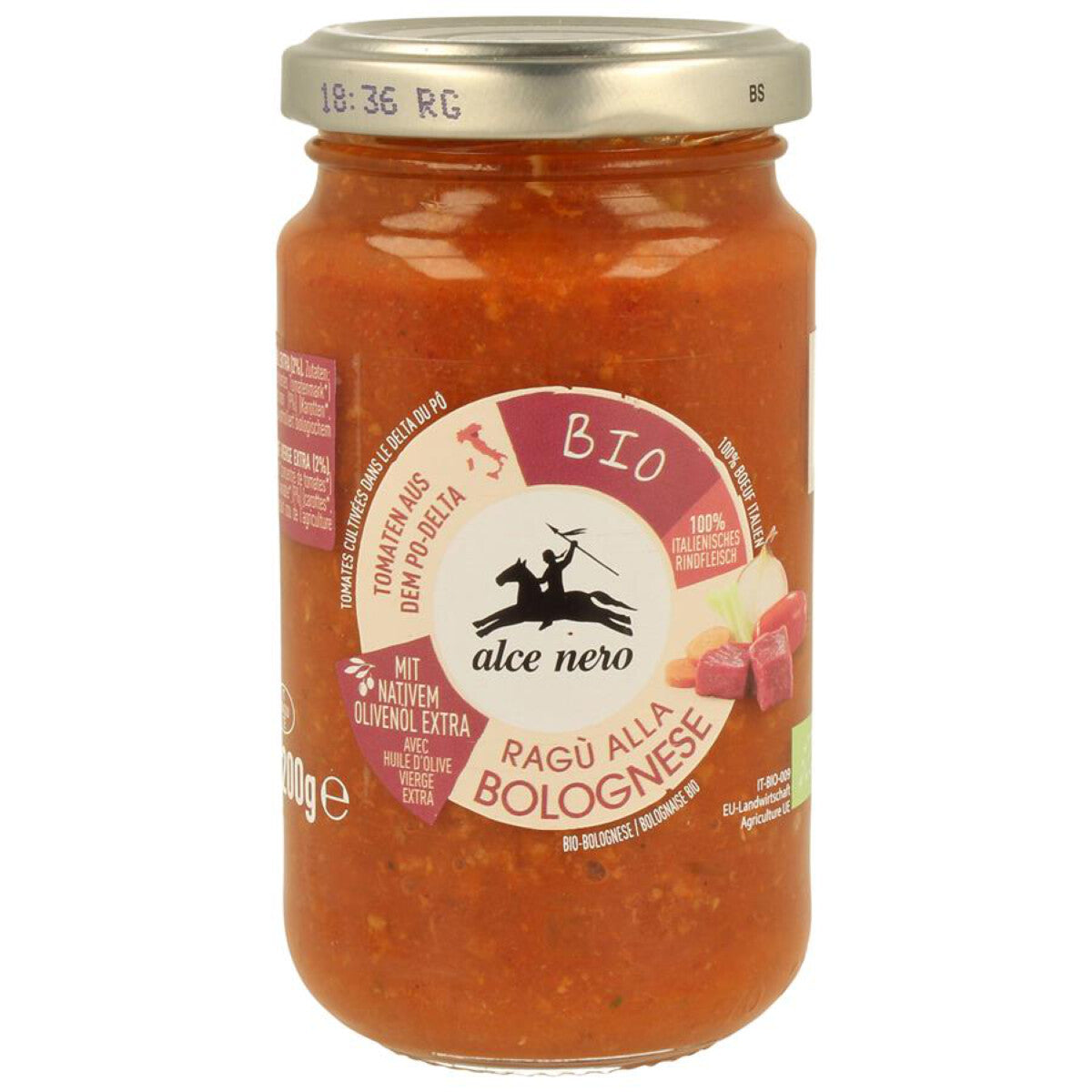 ALCE NERO Tomatensauce Bolognese - 200 g