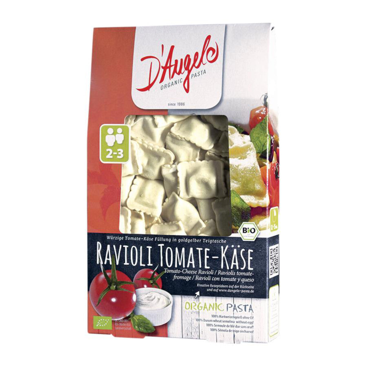 D´ANGELO PASTA Ravioli Tomate-Käse - 250 g