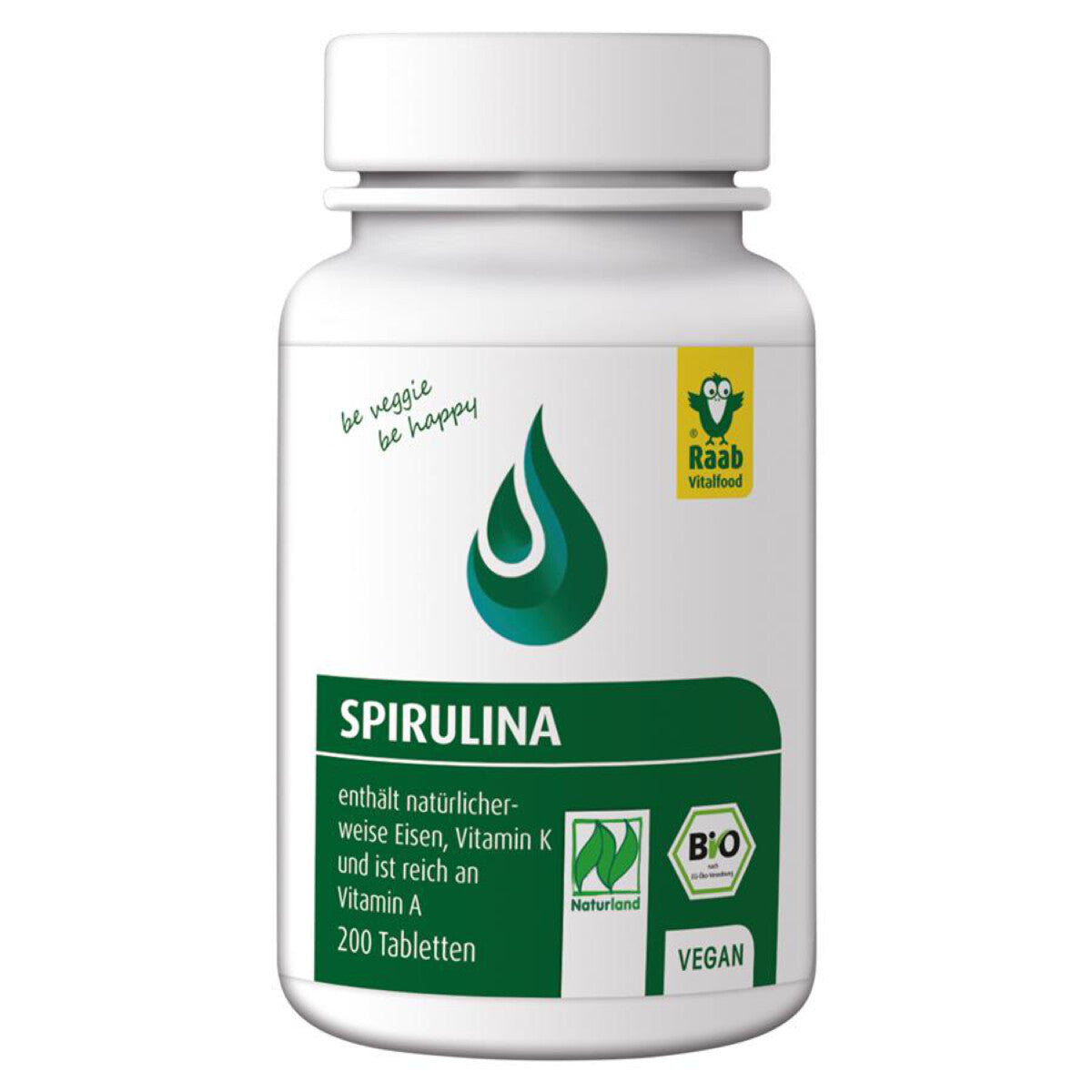 RAAB VITAL Spirulina Tabletten - 200 Stk.