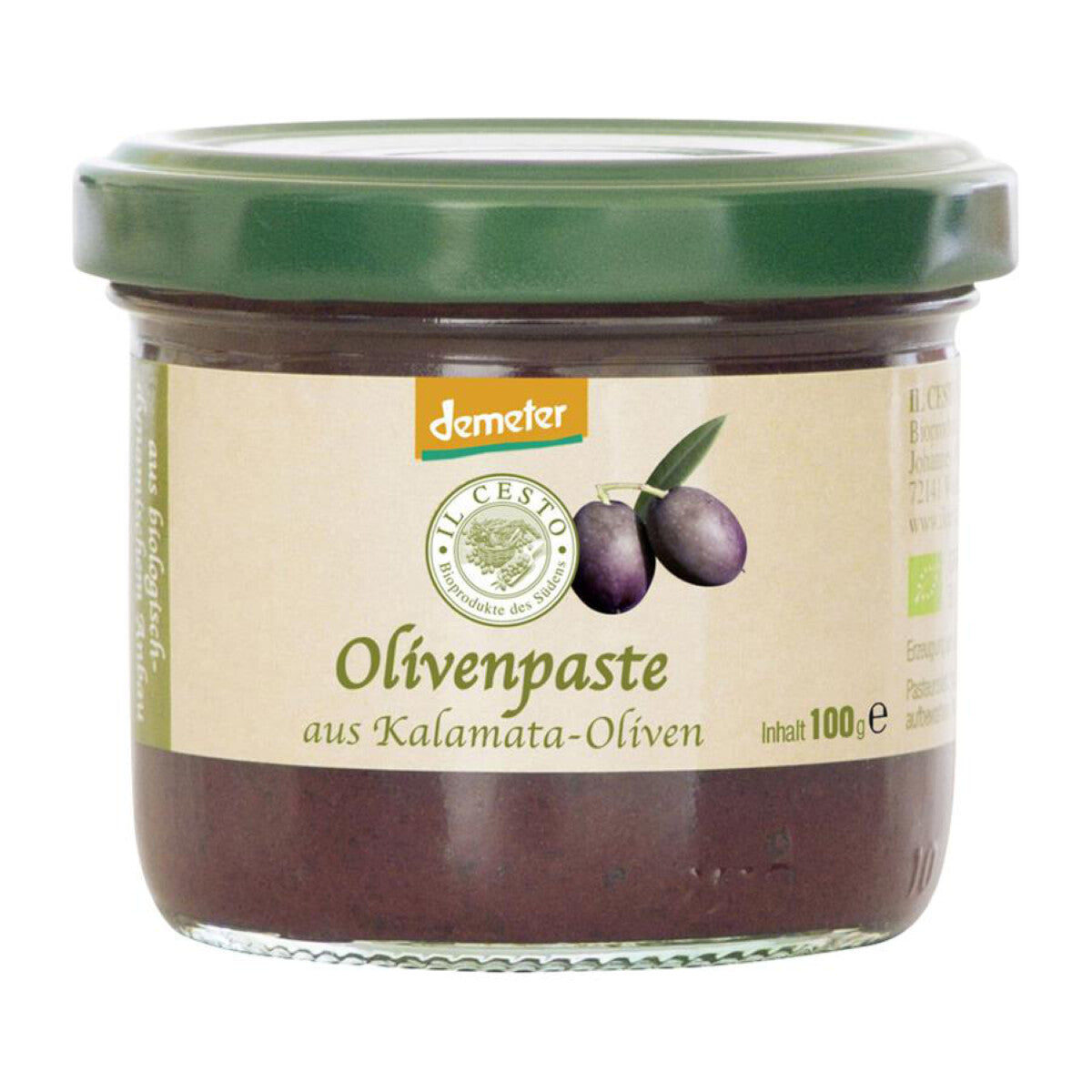 IL CESTO Olivenpaste schwarz - 100 g