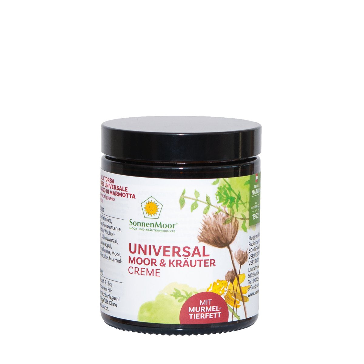 SONNENMOOR Universal Moor- und Kräutercreme mit Murmeltierfett - 140 g